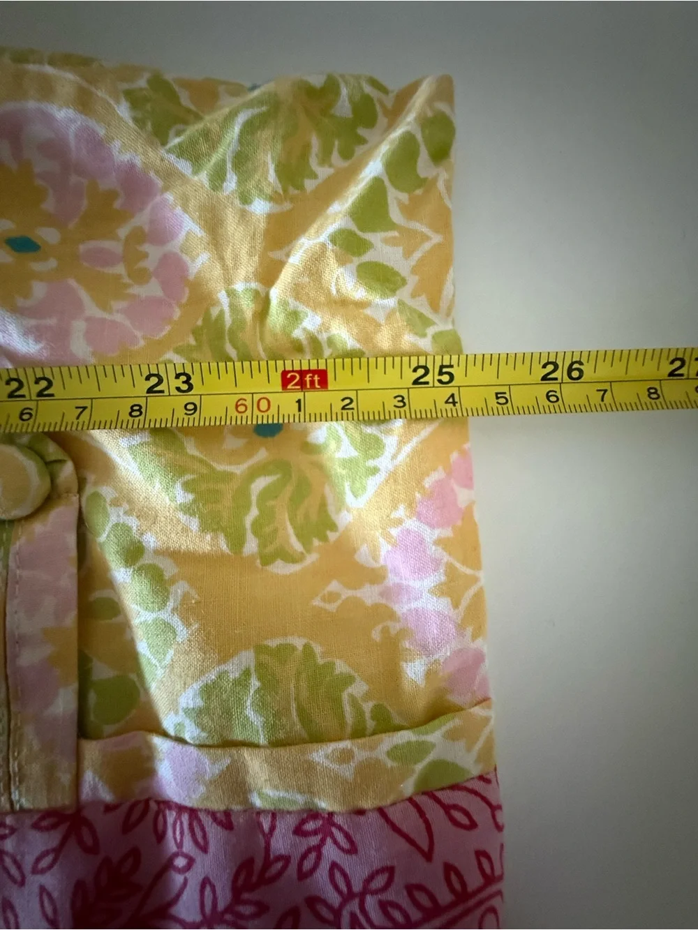 Set of 2 Patterned 25”x25” Decorative Throw Pillow SHAMS (no inserts)